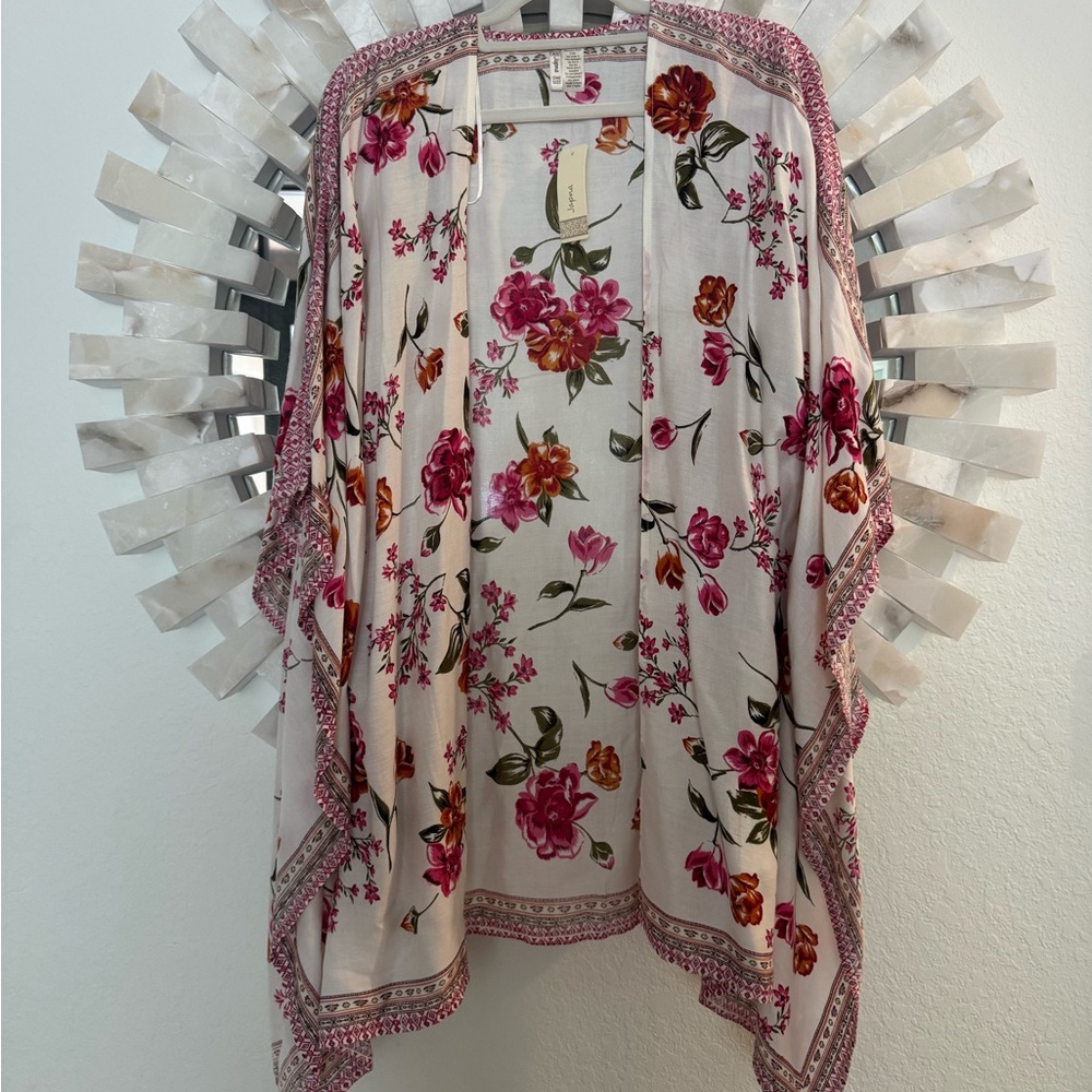 Japna Floral Open-Front Kimono